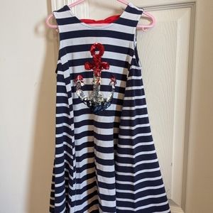 Jillian's Closet red, white &blue anchor dress